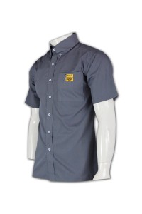 R115 量身訂造工作制服  訂製襯衫款式  印製logo圖案  恤衫供應商HK